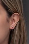 Heliophilia Silver Pendiente de Plata de Ley 925 con Circón